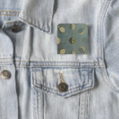 Moonfasen Vierkante Button 5,1 Cm (In situ)