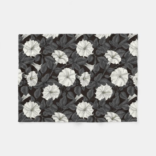 Moonflower Fleece Blanket (Voorkant (Horizontaal))