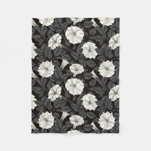 Moonflower Fleece Blanket Deken (Voorkant)