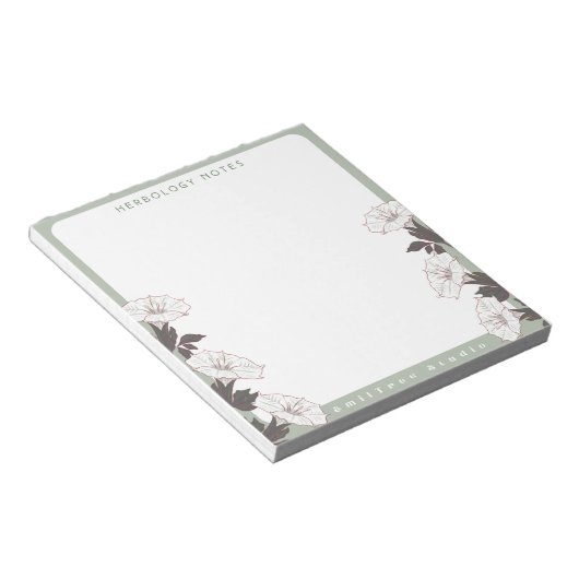 Moonflower Herbology Notitieblok (Schuin)