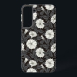 Moonflower Hoesje-Mate iPhone Case Samsung Galaxy Hoesje<br><div class="desc">met de hand getekend patroon met moonbloemen</div>