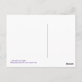 MoonFlower Night - Briefkaart (Achterkant)