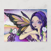 MoonFlower Night - Briefkaart (Voorkant)