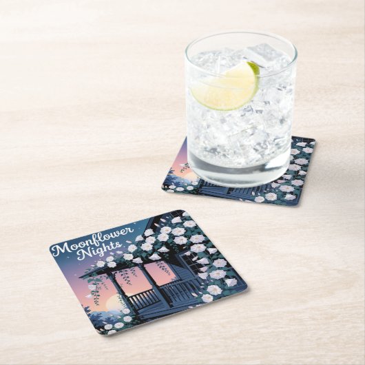 Moonflower Nights Romantisch Onderzetter Set (Insitu)