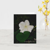 moonflower notecard kaart (Gele Bloem)