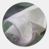 Moonflower Ronde Sticker (Voorkant)