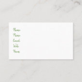 Moonflower Witte Nachtelijke Bloom Bloemen Dank u Visitekaartje (Achterkant)