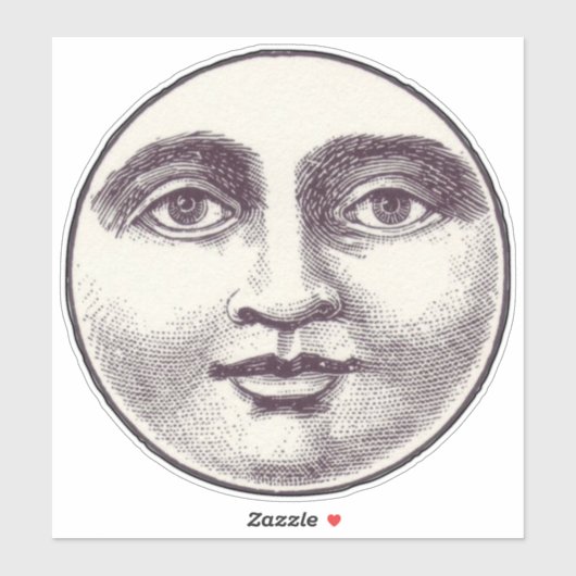 Moongezicht Sticker (Vel)