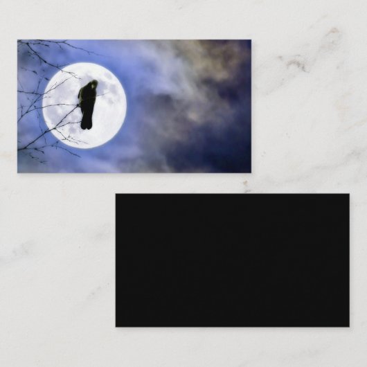 Moonglo Crow Visitekaartje (Voorkant / Achterkant)