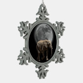 MOONGLOW ELEPHANT TIN SNEEUWVLOK ORNAMENT (Links)