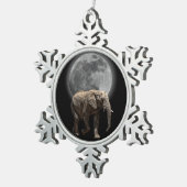 MOONGLOW ELEPHANT TIN SNEEUWVLOK ORNAMENT (Rechts)