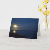 Moonglow - Leeg Wenskaart Kaart (Gele Bloem)