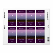 Moonglow Wine Label (Full Sheet)