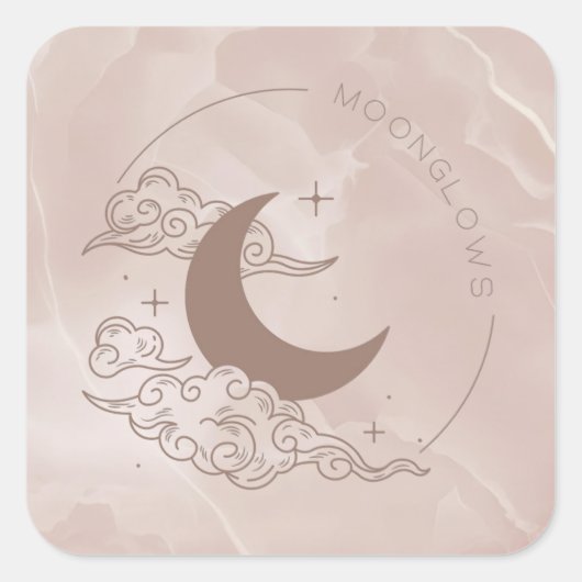 Moonglows Vierkante Sticker (Voorkant)