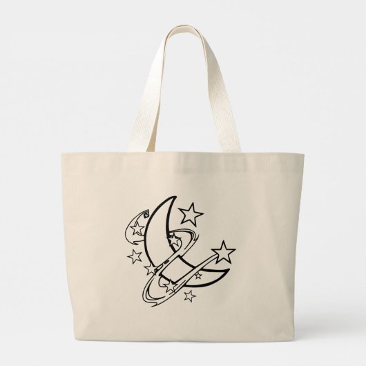 Moonhit Grote Tote Bag (Achterkant)