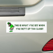 Mooning Leprechaun Bumpersticker (Op auto)