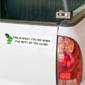 Mooning Leprechaun Bumpersticker (Op Truck)