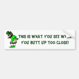 Mooning Leprechaun Bumpersticker