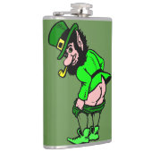 Mooning Leprechaun Flask Heupfles (Rechts)
