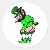 Mooning Leprechaun Sticker (Voorkant)