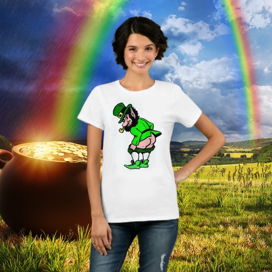 Mooning Leprechaun Women's T-shirt