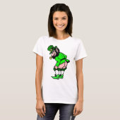 Mooning Leprechaun Women's T-shirt (Voorkant volledig)