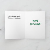 Mooning Santa Feestdagen Kaart (Binnen)