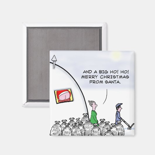 Mooning santa magneet (Voorkant / Achterkant)