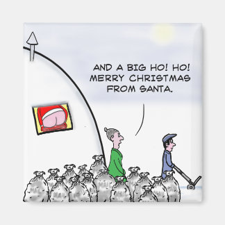 Mooning santa magneet