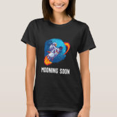 Mooning Soon Meme Crypto Stocks Ape T-shirt (Voorkant)