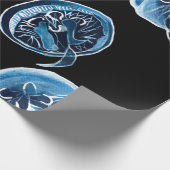 MoonJellyfish waterverf art Cadeaupapier (Hoek)