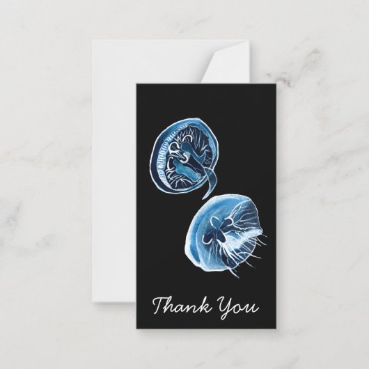 MoonJellyfish waterverf art Notitiekaartje (Voorkant)