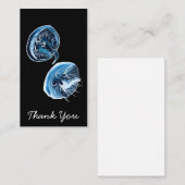 MoonJellyfish waterverf art Notitiekaartje (Voorkant / Achterkant)