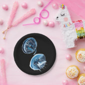 MoonJellyfish waterverf art Papieren Bordje (Feest)