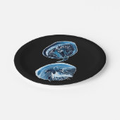 MoonJellyfish waterverf art Papieren Bordje (Gekanteld)