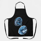 MoonJellyfish waterverf art Schort (Voorkant)