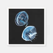 MoonJellyfish waterverf art Servet (Voorkant)