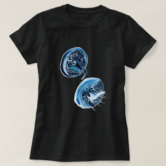 MoonJellyfish waterverf art T-shirt (Design voorkant)
