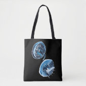 MoonJellyfish waterverf art Tote Bag (Voorkant)