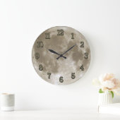 Moonklok met cijfers grote klok (Huis)