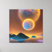 Moonlandschapskunst Canvas Afdruk (Voorkant)