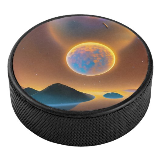 Moonlandschapskunst Hockey Puck (3/4)