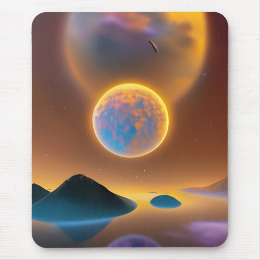 Moonlandschapskunst Muismat (Voorkant)