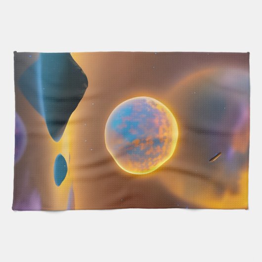 Moonlandschapskunst Theedoek (Horizontaal)