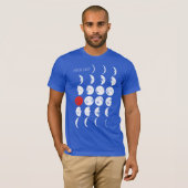 MOONLICHT wit en rood + uw ideeën T-shirt (Voorkant volledig)