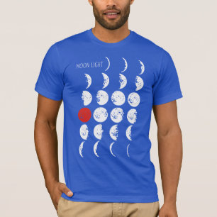 MOONLICHT wit en rood + uw ideeën T-shirt