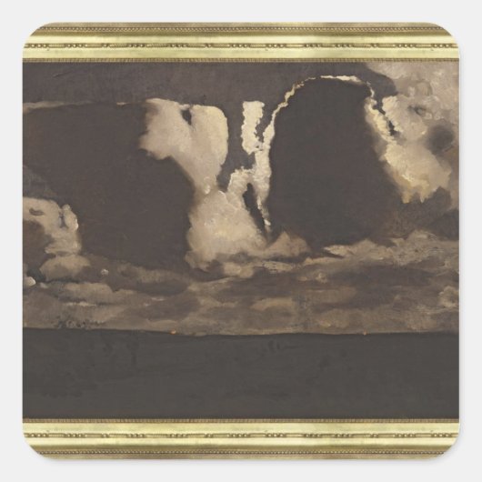 Moonlight, 1887 vierkante sticker (Voorkant)