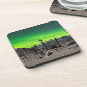 Moonlight Aurora Bier Onderzetter (Linkerzijde)