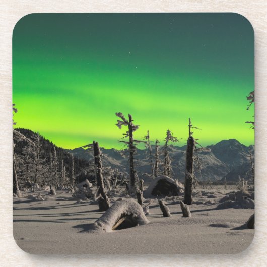 Moonlight Aurora Bier Onderzetter (Voorkant)