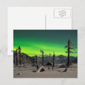 Moonlight Aurora Briefkaart (Voorkant / Achterkant)